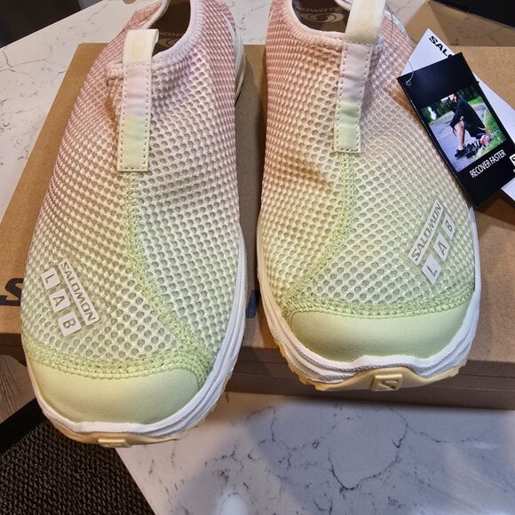 NEW Men’s 10 SALOMON RX Moc 3.0 Slip-On Sneaker L47491 Cloud Pink/White Jade - Picture 3 of 12